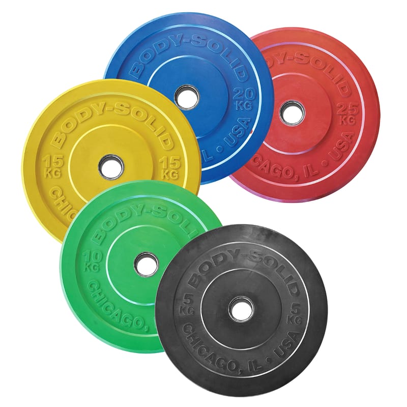 Body-Solid OBPXCK Disques olympique Chicago (5 à 25 kg)